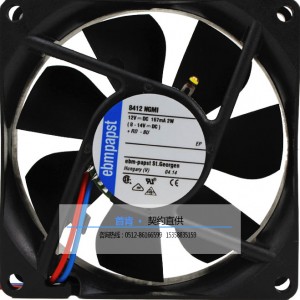 Ebmpapst 8412NGMI 12V 167mA 2W 2wires Cooling Fan
